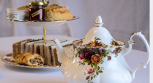 Afternoon Tea Packages - tea pot and tiered food display